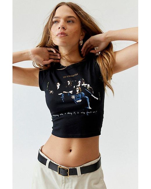 Urban Outfitters Black The Cranberries Day Graphic Tee