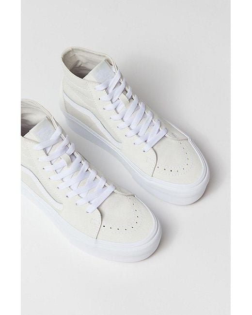 Vans White Sk8-Hi Tapered Stacked Sneaker
