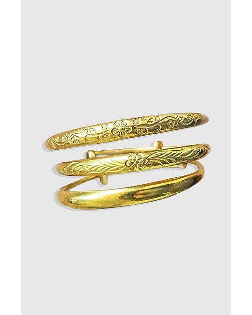 GILI Jewels Brown Primrose Bangle Stack