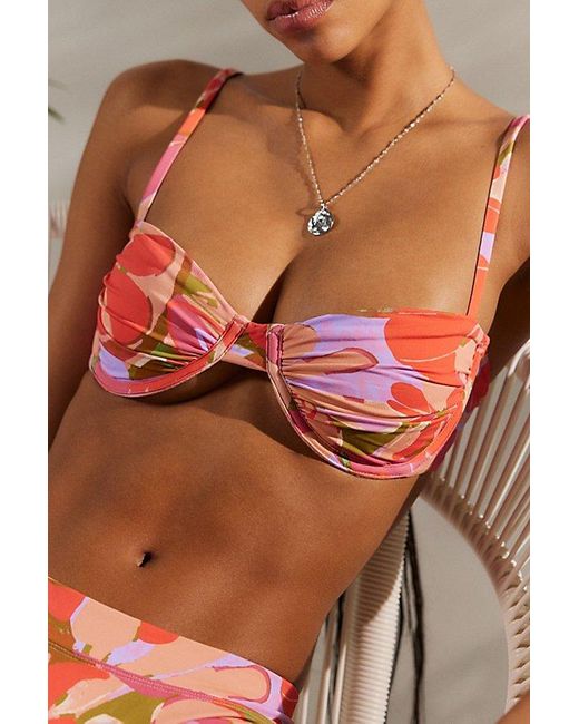 Out From Under Pink Marilyn Underwire Bikini Top