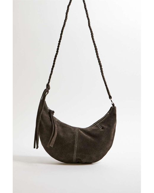 Urban Outfitters Brown Uo Suede Sling Bag