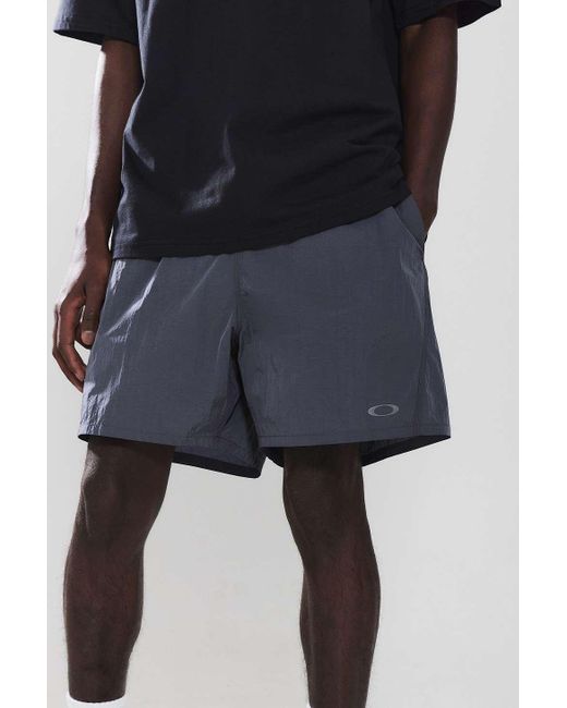 Oakley Black Uo Exclusive Grey Metallic Shorts for men