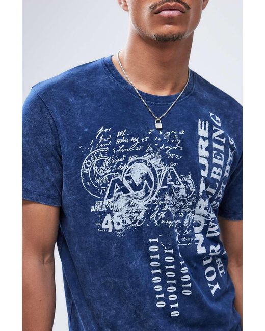 Urban Outfitters Blue Uo Awa Nurture T-shirt for men