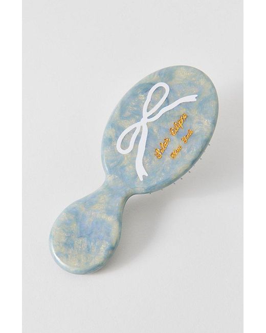Solar Eclipse Blue Hand-Painted Handbag Hero Mini Paddle Brush