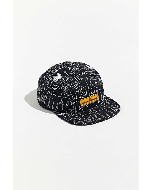 Cotton Basquiat 5-panel Hat for Men 