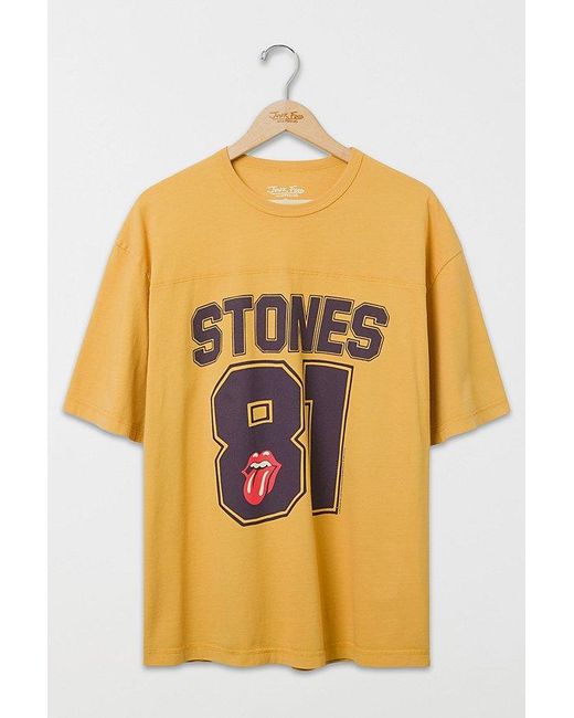 Junk Food Orange Rolling Stones '81 Hockey Tee for men
