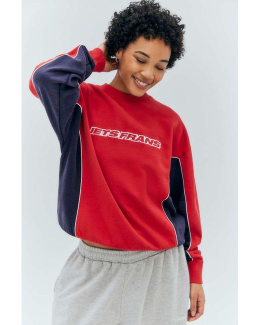 iets frans Red Piped Sweatshirt
