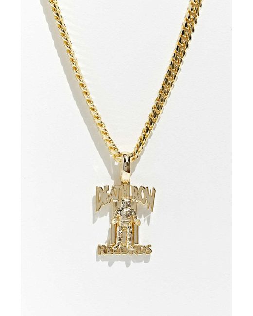 Urban Outfitters Multicolor King Ice X Death Row Records Necklace for men