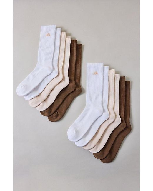 Adidas Metallic Athletic Cushioned Crew Socks 6-Pack for men