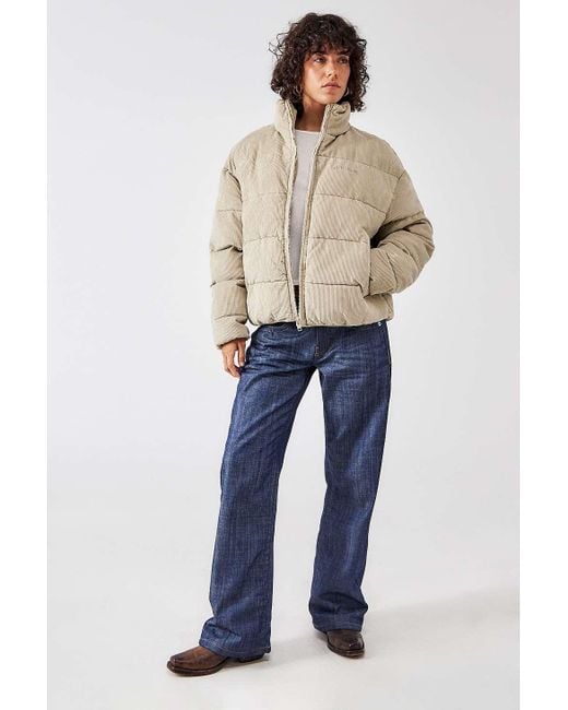 BDG Natural Corduroy Puffer Jacket