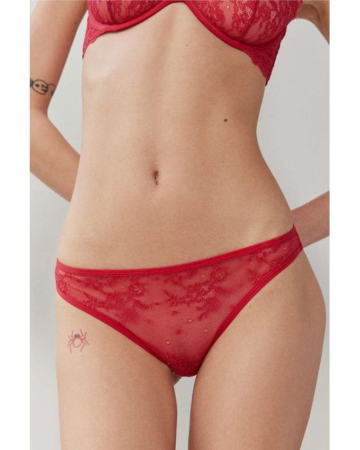 Out From Under Red Budapest Love Low-rise Knickers