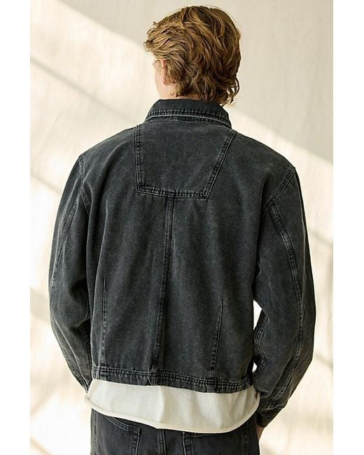 BDG Black Kasper Textured Canvas Jacket for men