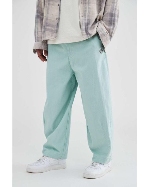 Urban Outfitters Uo Corduroy Icon Beach Pant in Blue for Men