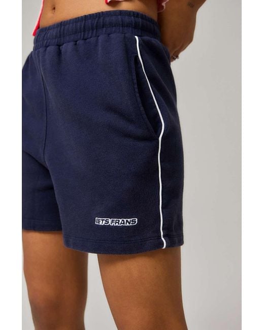 iets frans Blue Harri Piped Shorts