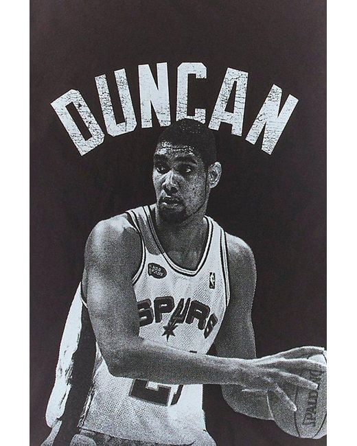 Mitchell & Ness Black Nba Throwback Legends Graphic Tee for men