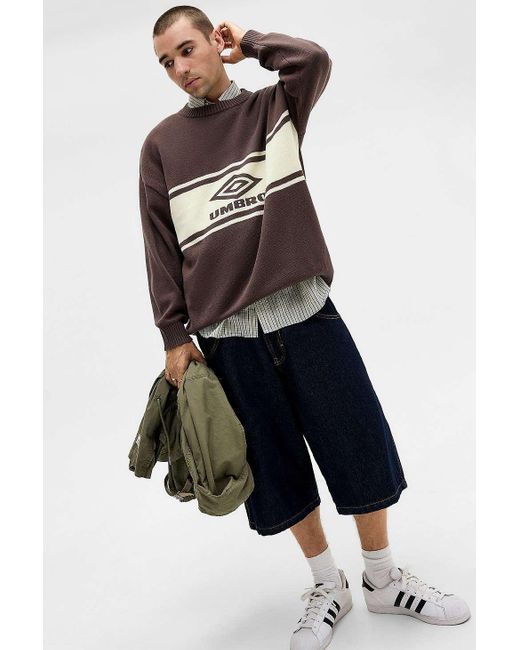 Umbro Uo Exclusive Brown Logo Knit Jumper for men