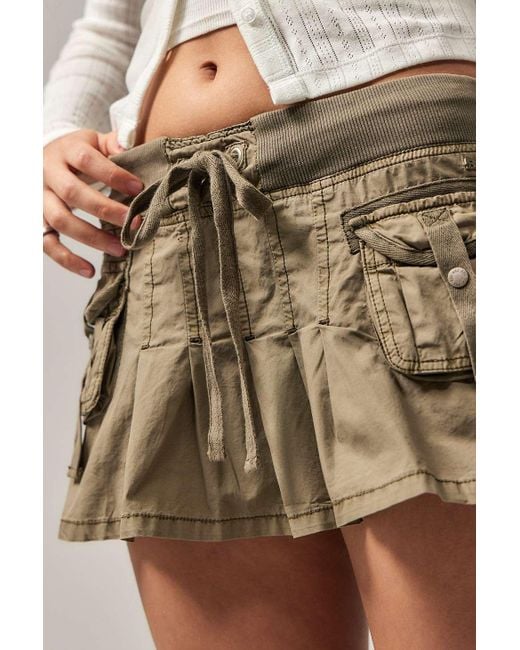 BDG Green Kris Utility Cargo Micro-mini Kilt