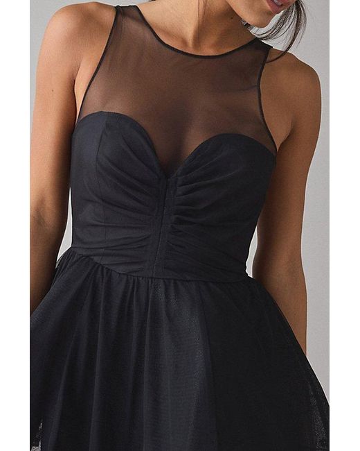 Bardot Hilda Hoop Fit-And-Flare Mini Dress in Black | Lyst Bardot Hilda Hoop Fit-And-Flare Mini Dress in Black | Lyst