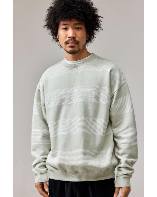 iets frans Gray Grey Stripe Sweatshirt for men