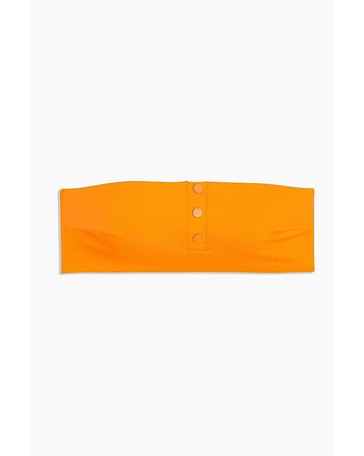Onia Orange Ines Bandeau Bikini Top