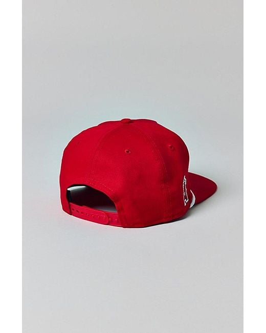 KTZ Red Mlb Los Angeles Angels Golfer Hat for men