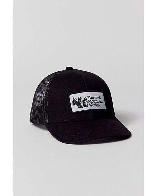 Marmot Blue Retro Trucker Hat for men