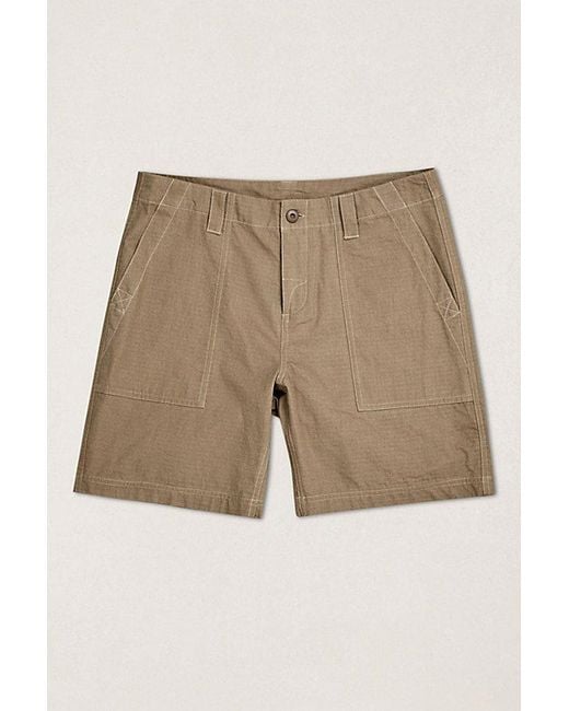 Rhythm Natural Worn Path Ripstop Shorts for men