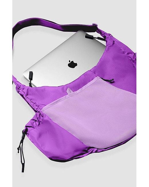 BABOON TO THE MOON Purple Crescent Crossbody Big