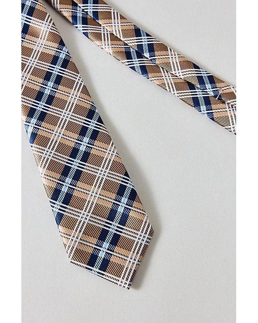 Urban Outfitters Blue Pattern Neck Tie for men