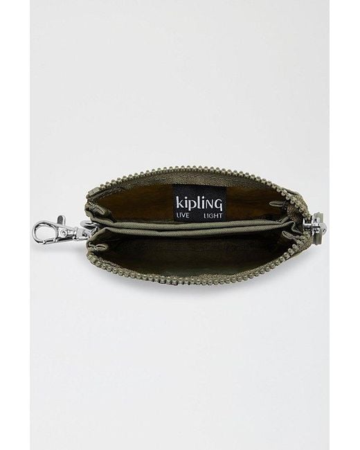 Kipling Green Creativity Nylon Zip Wallet