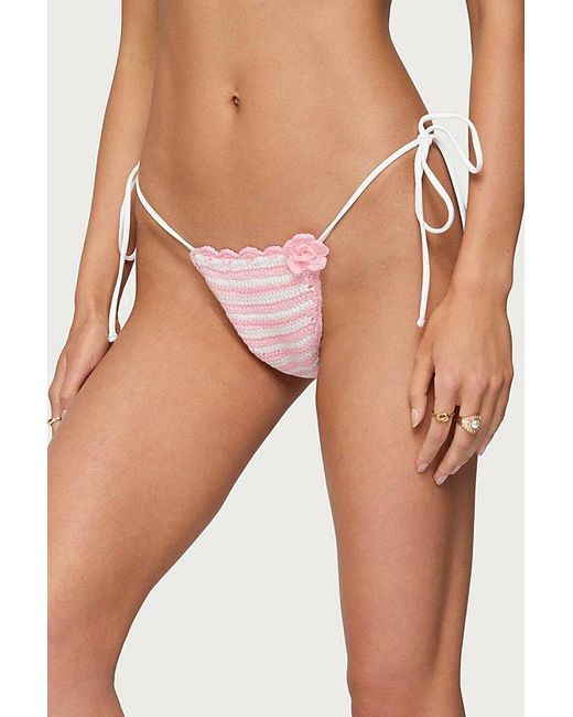 Edikted Multicolor Azalea Crochet String Bikini Bottom