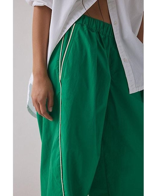 BDG Green Best Yet Baggy Wide Leg Track Pant