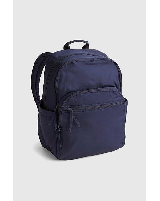 Vera Bradley Blue Nylon Large Bancroft Backpack