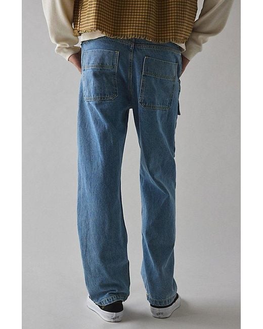 BDG Blue Double Knee Baggy Skate Cargo Jean for men