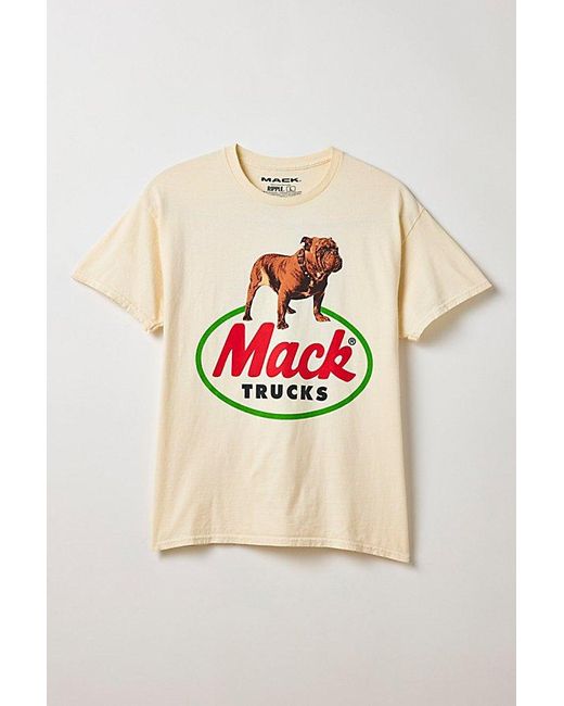 Urban Outfitters Gray Mack Trucks Graphic Tee for men