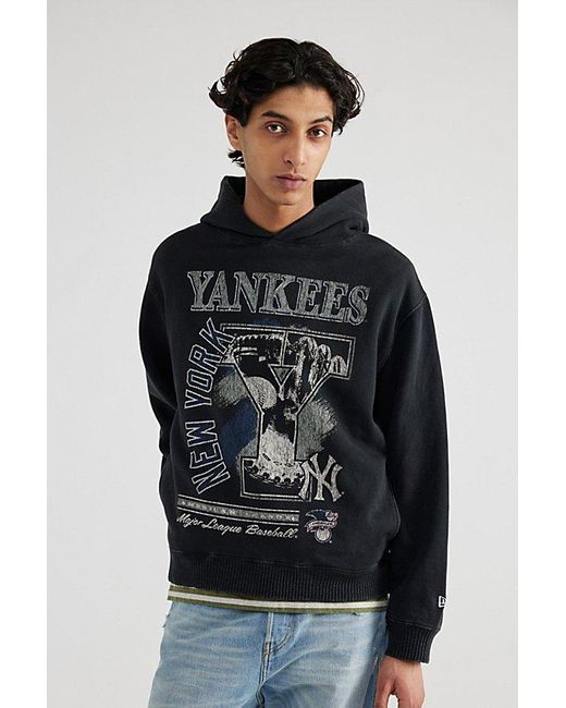 KTZ Black New York Yankees Spot Classics Hoodie Sweatshirt for men