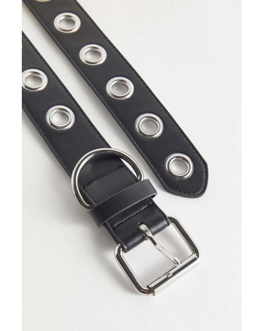 Urban Outfitters Multicolor Large Faux Leather Grommet Belt
