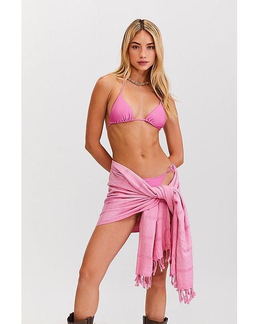 Sunkissed Pink Le Triangle String Bikini Top