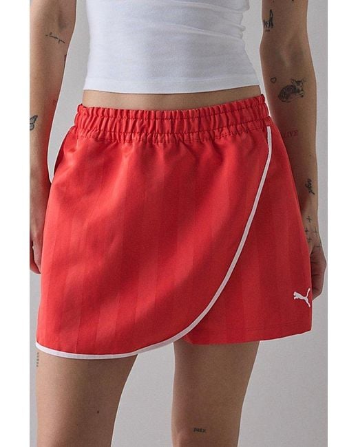 PUMA Red Future Archive Wrap Mini Skort
