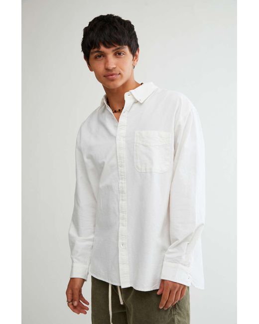 Urban Outfitters Uo Marc Oversized Oxford Shirt in White for Men Lyst
