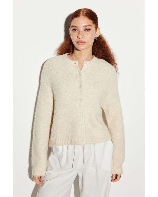 Urban Outfitters Natural Uo Dakota Knit Cardigan