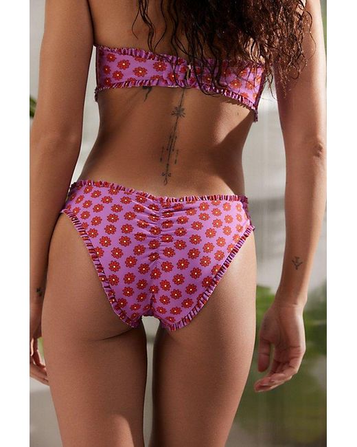 Out From Under Multicolor Monroe Ruffle Bikini Bottom