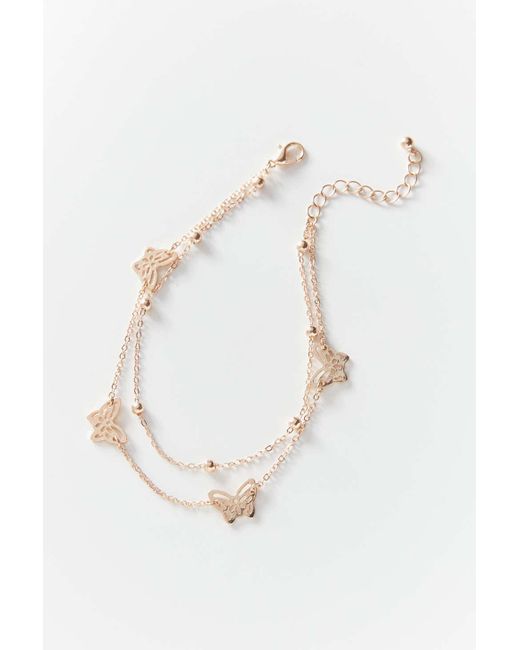 Download Urban Outfitters Butterfly Charm Layer Anklet - Save 20% ...