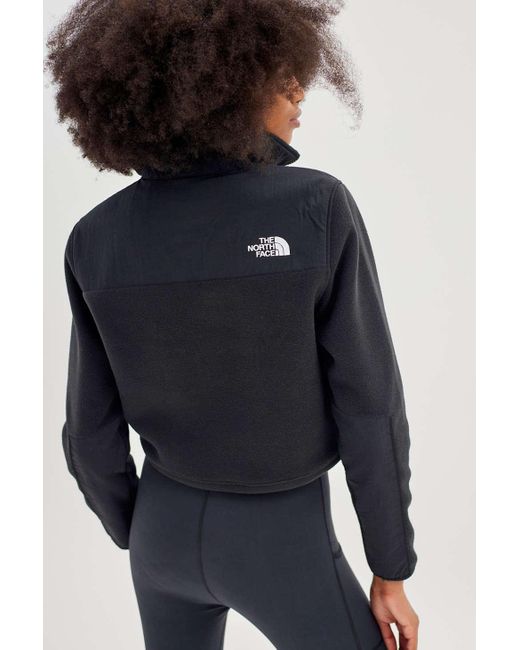The North Face Denali Cropped Fleece Jacket in Blue | Lyst