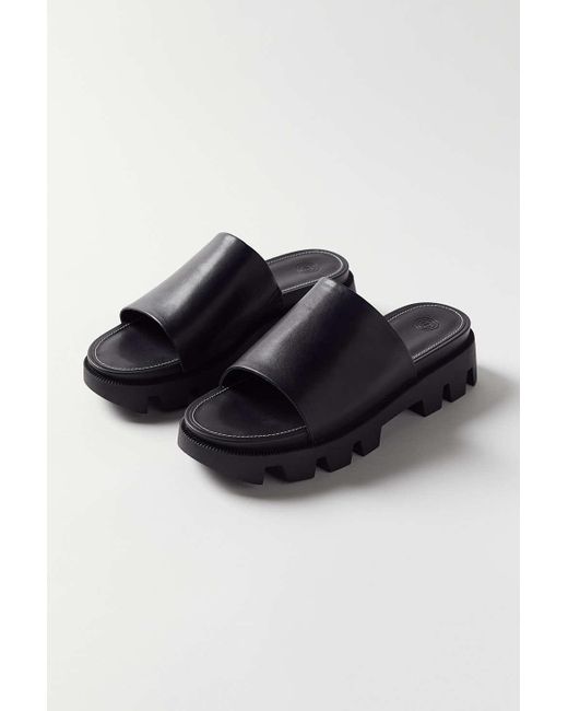 Urban Outfitters Black Uo Roxy Chunky Slide Sandal