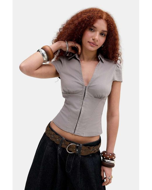 Silence + Noise Gray Silence + Noise Harley Shirt