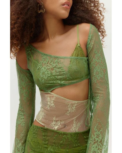 jaded london green dress Isen Knit Mini | over bead and sequin embellishments JADED LONDON miss green metallic