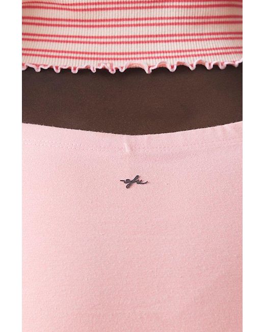 Out From Under Pink Bec Low-Rise Micro Mini Skort