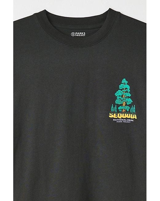Parks Project Black Sequoia Graphic Long Sleeve Tee for men