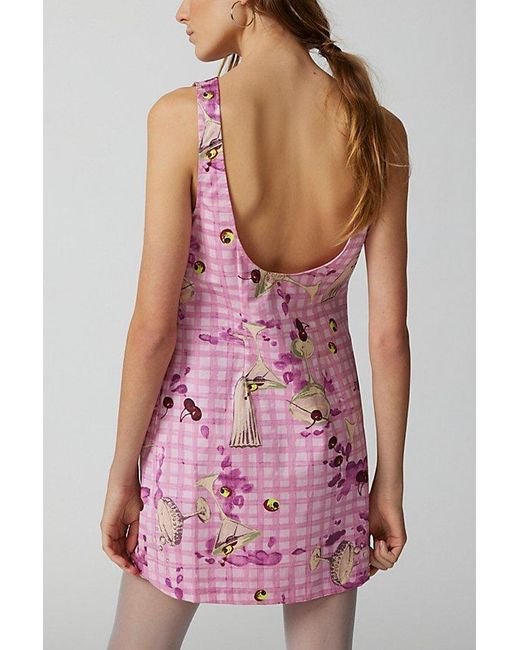 Urban Outfitters Pink Uo Charlie Mini Dress